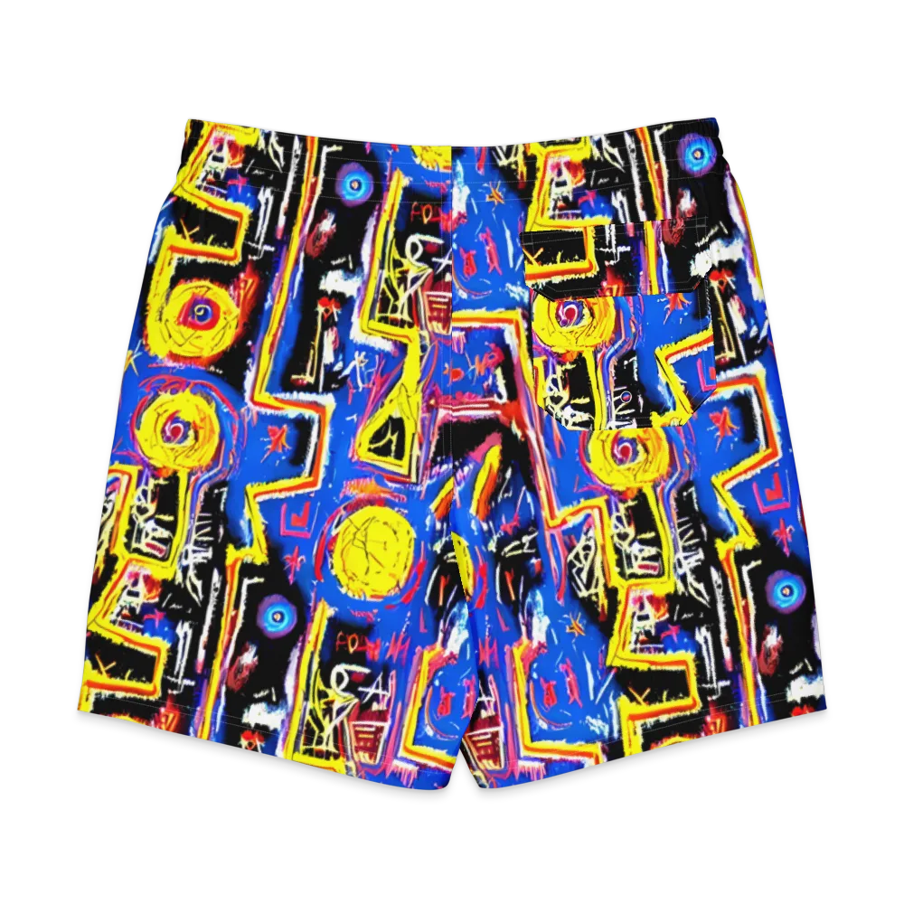 Radiant Mayhem on Men's Board Shorts — Back