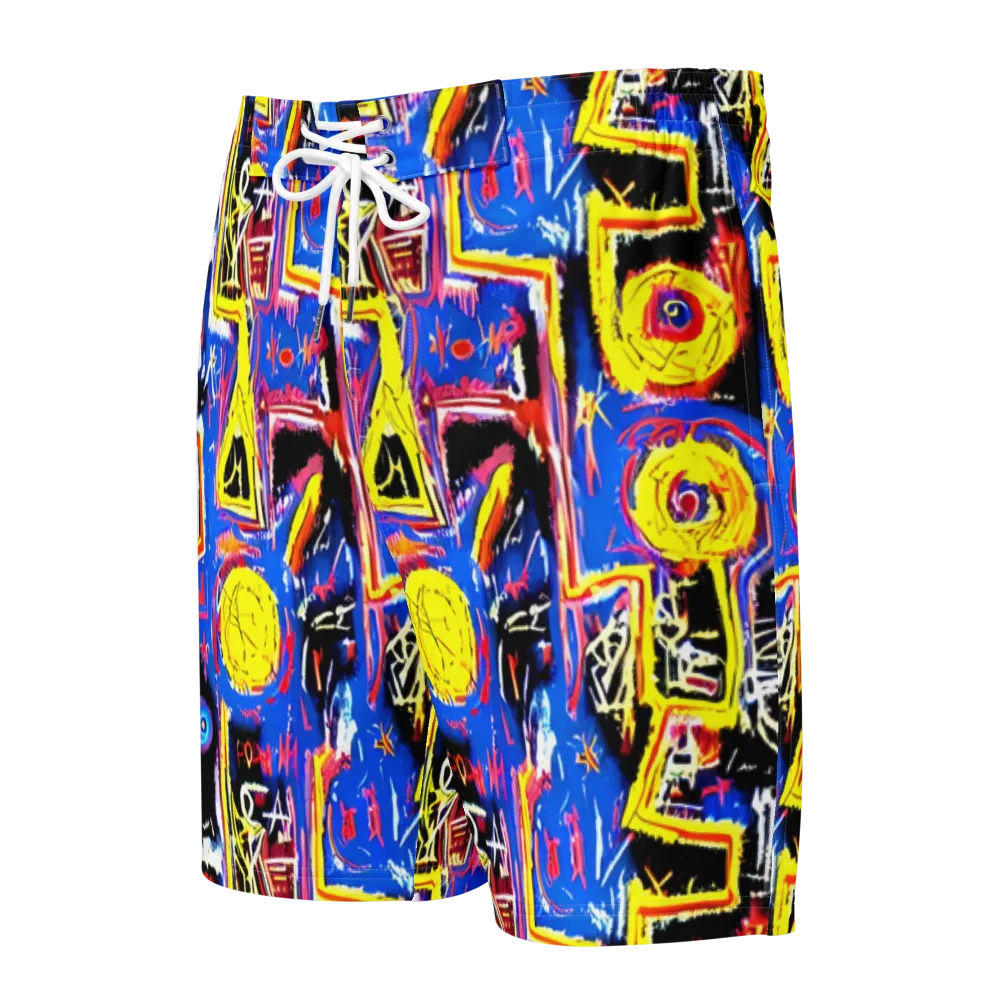 Radiant Mayhem on Men's Board Shorts — Front