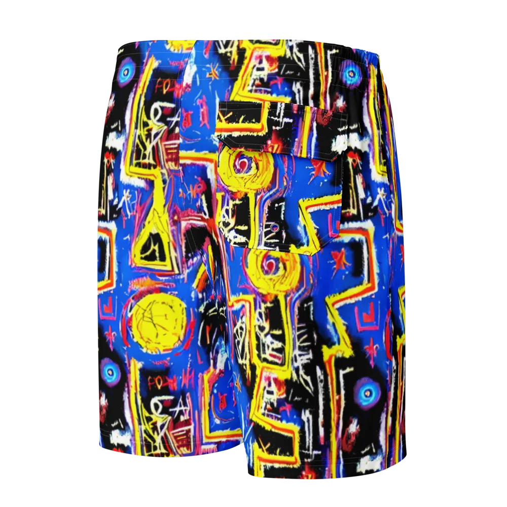 Radiant Mayhem on Men's Board Shorts — Back