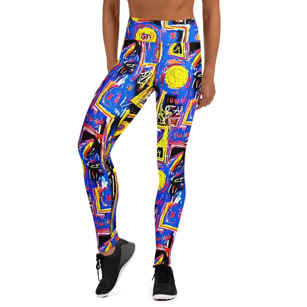 Radiant Mayhem on Yoga Leggings — Front