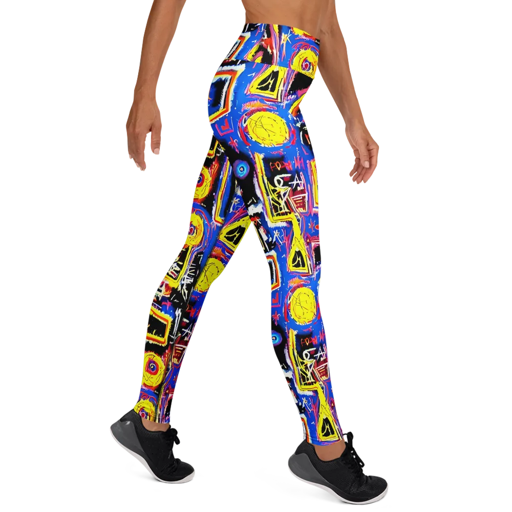 Radiant Mayhem on Yoga Leggings — Right