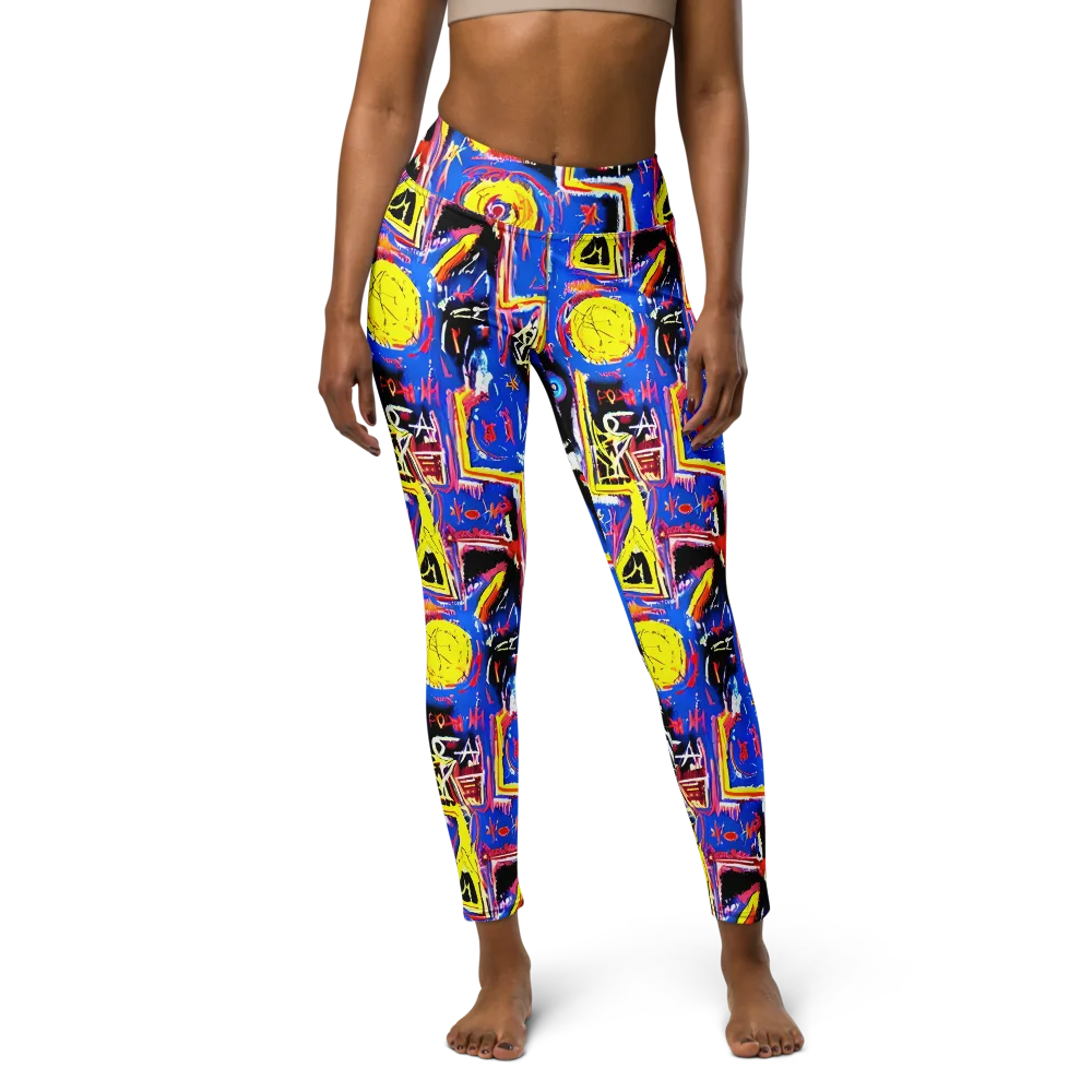Radiant Mayhem on Yoga Leggings — Front