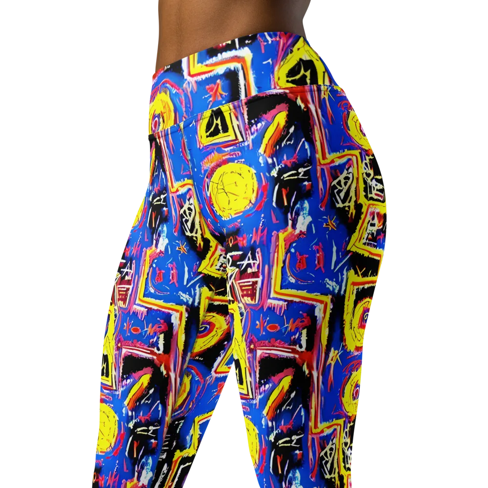 Radiant Mayhem on Yoga Leggings — Left Front