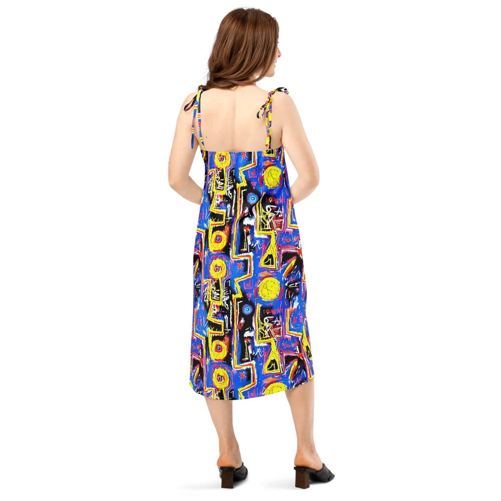 Radiant Mayhem on Slip Dress — Back