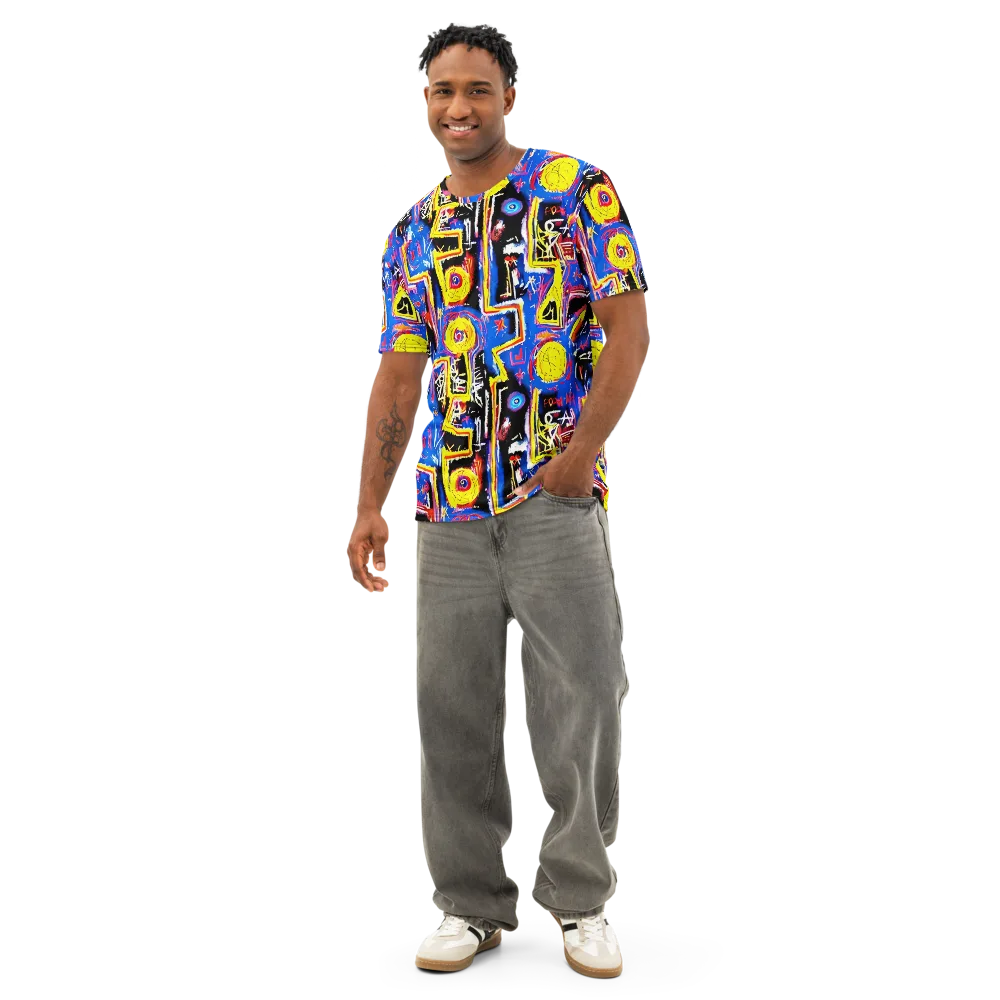 Radiant Mayhem on Men's Cotton Crew Neck T-Shirt — Front
