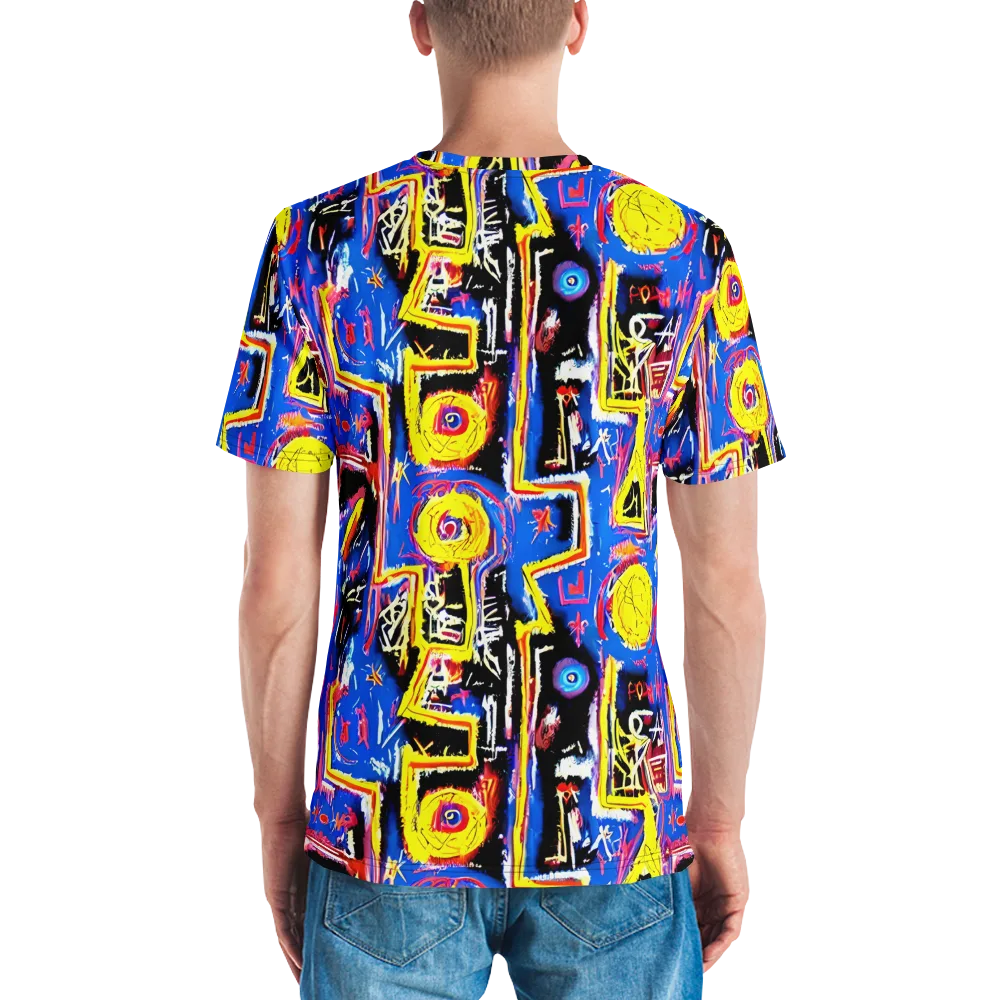 Radiant Mayhem on Men's Crew Neck T-Shirt — Back