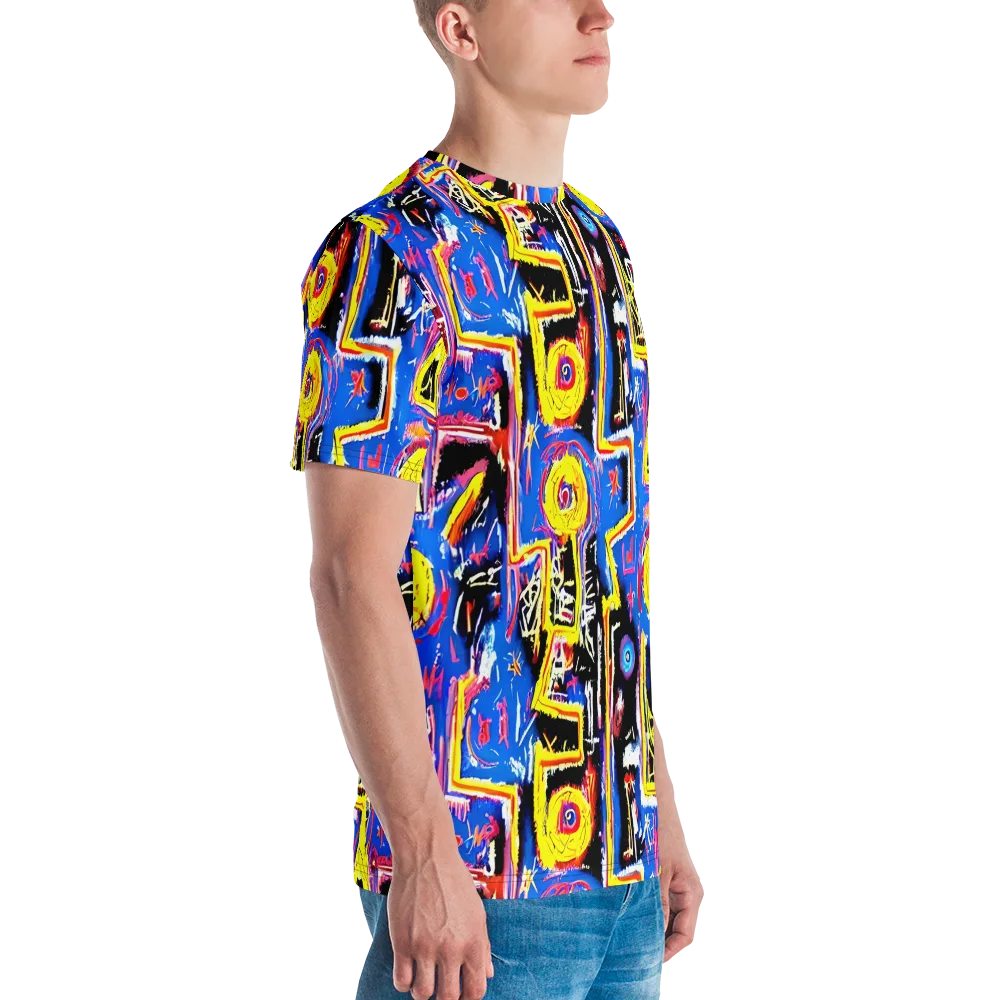 Radiant Mayhem on Men's Crew Neck T-Shirt — Right