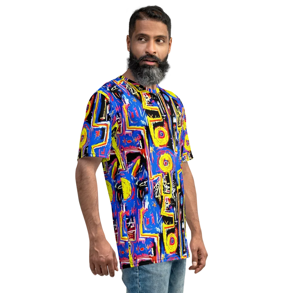 Radiant Mayhem on Men's Crew Neck T-Shirt — Right