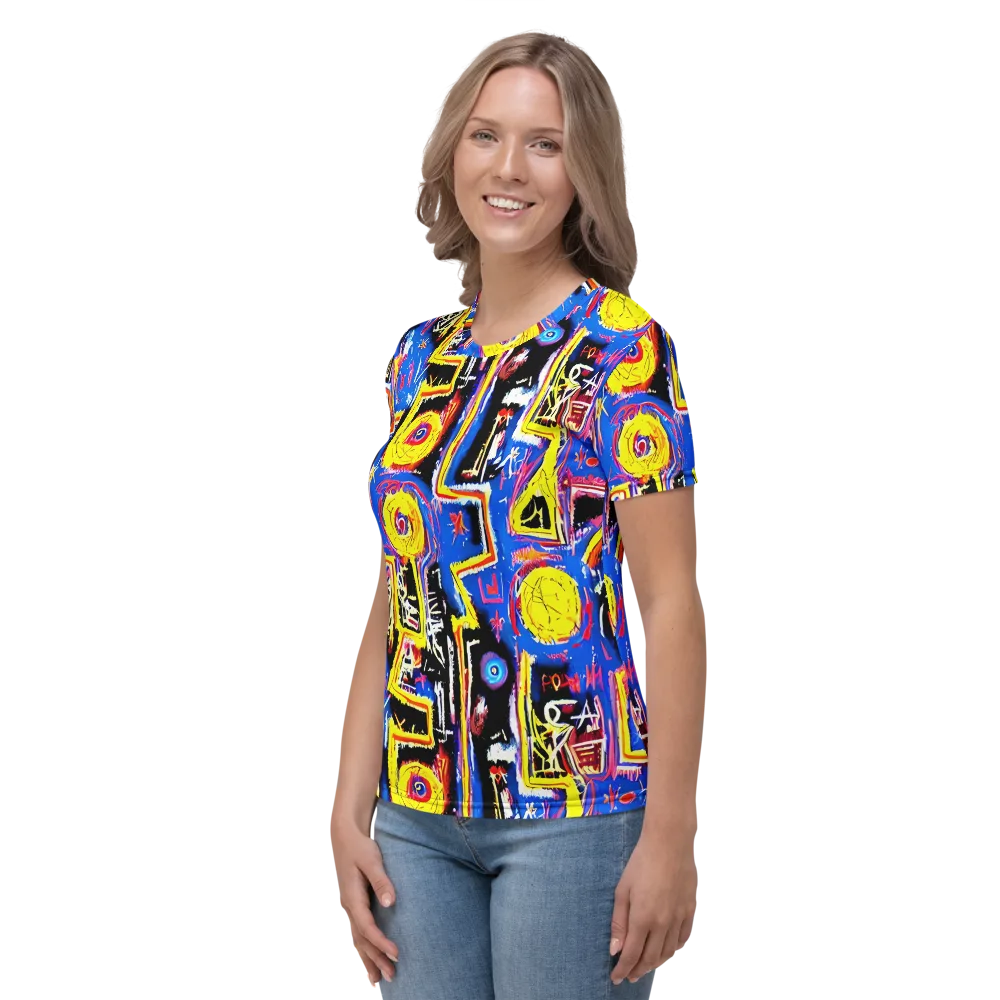 Radiant Mayhem on Women's Crew Neck T-Shirt — Left