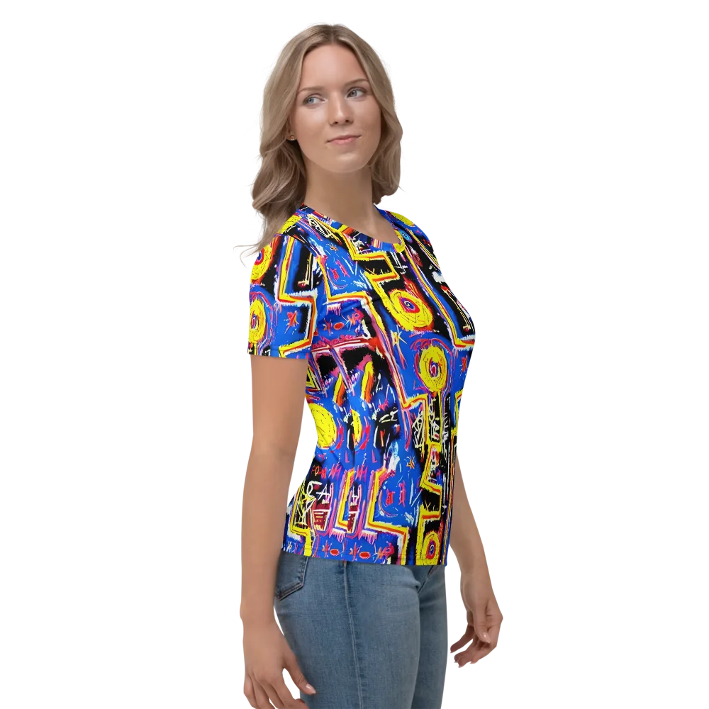 Radiant Mayhem on Women's Crew Neck T-Shirt — Right