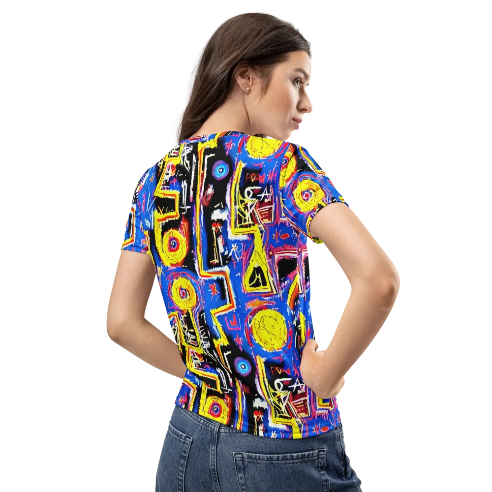 Radiant Mayhem on Women's Crew Neck T-Shirt — Back