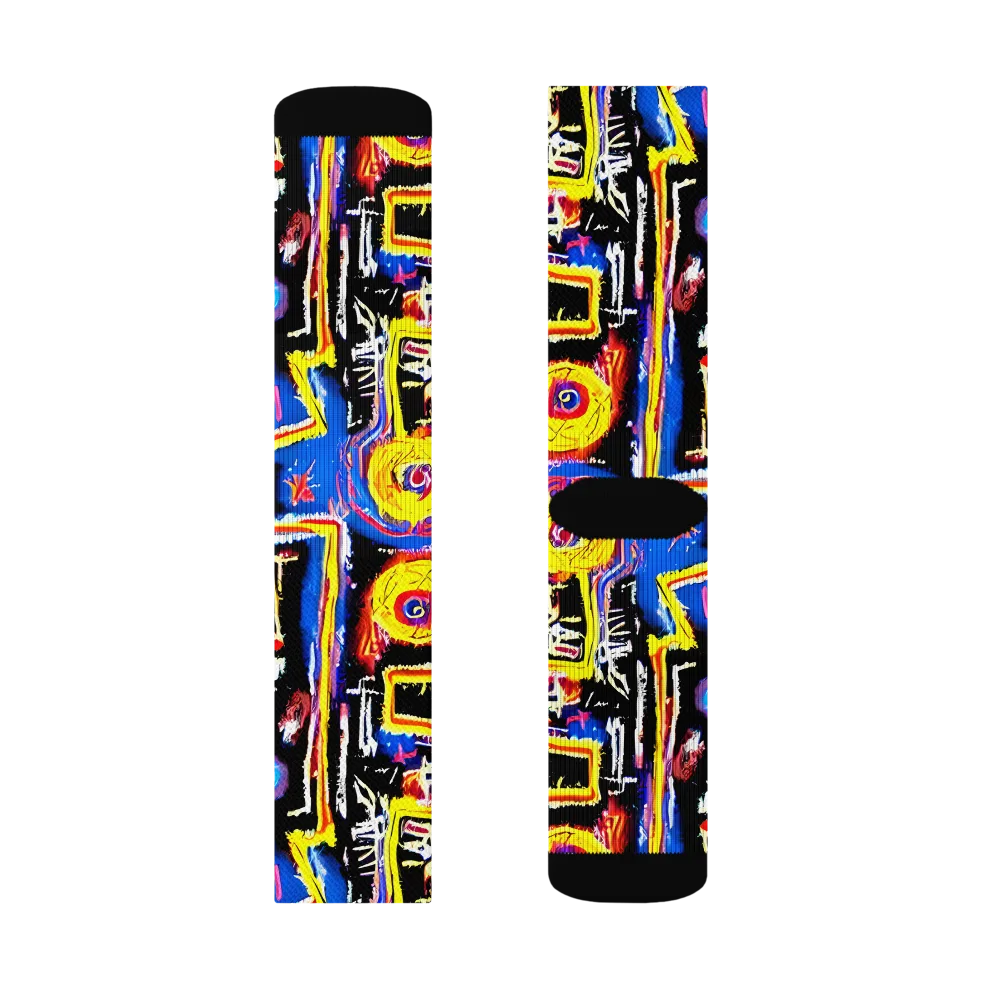 Radiant Mayhem on Socks — Left Sock
