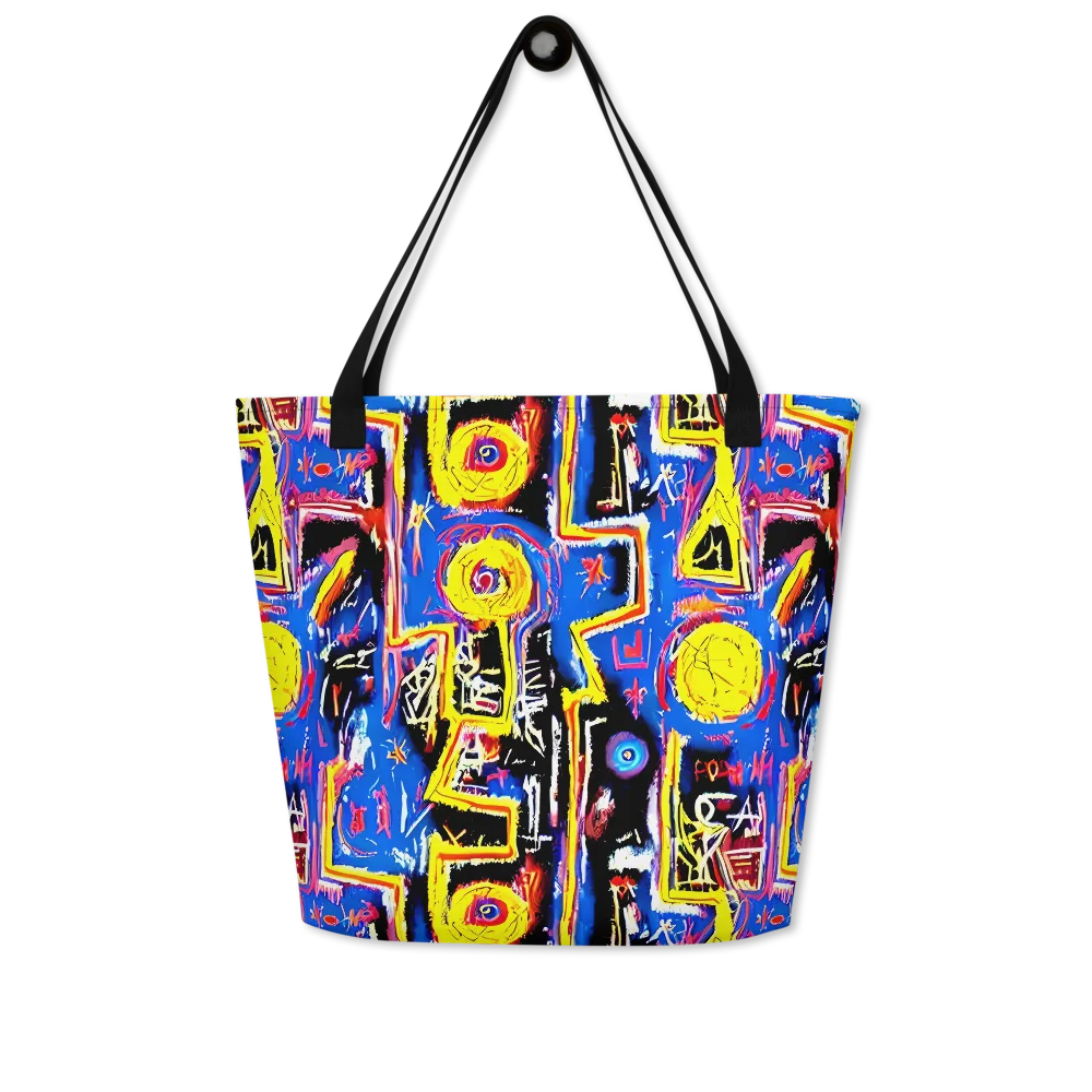 Radiant Mayhem on Large Tote Bag W/ Pocket — Front