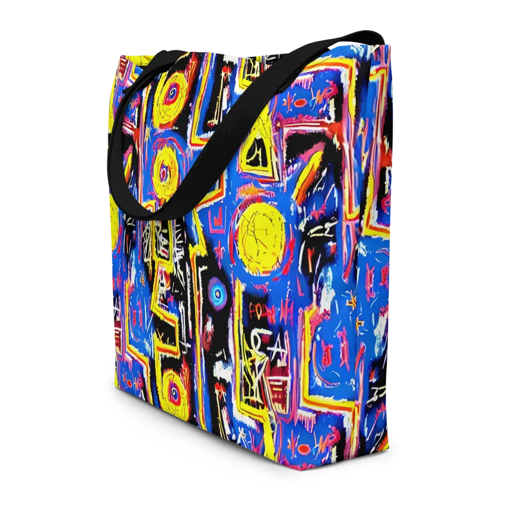 Radiant Mayhem on Large Tote Bag W/ Pocket — Front