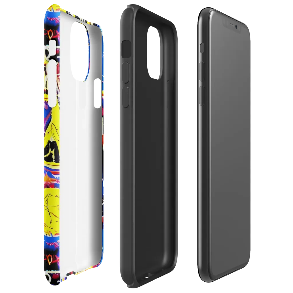 Radiant Mayhem on Tough Case for iPhone® — Right
