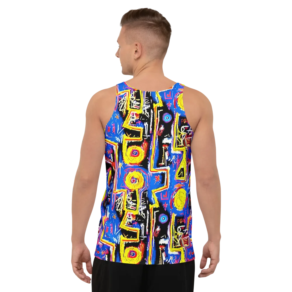 Radiant Mayhem on Men's Tank Top — Back