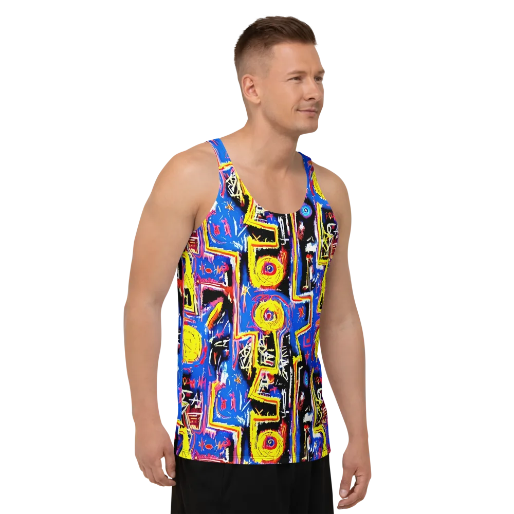 Radiant Mayhem on Men's Tank Top — Right Front