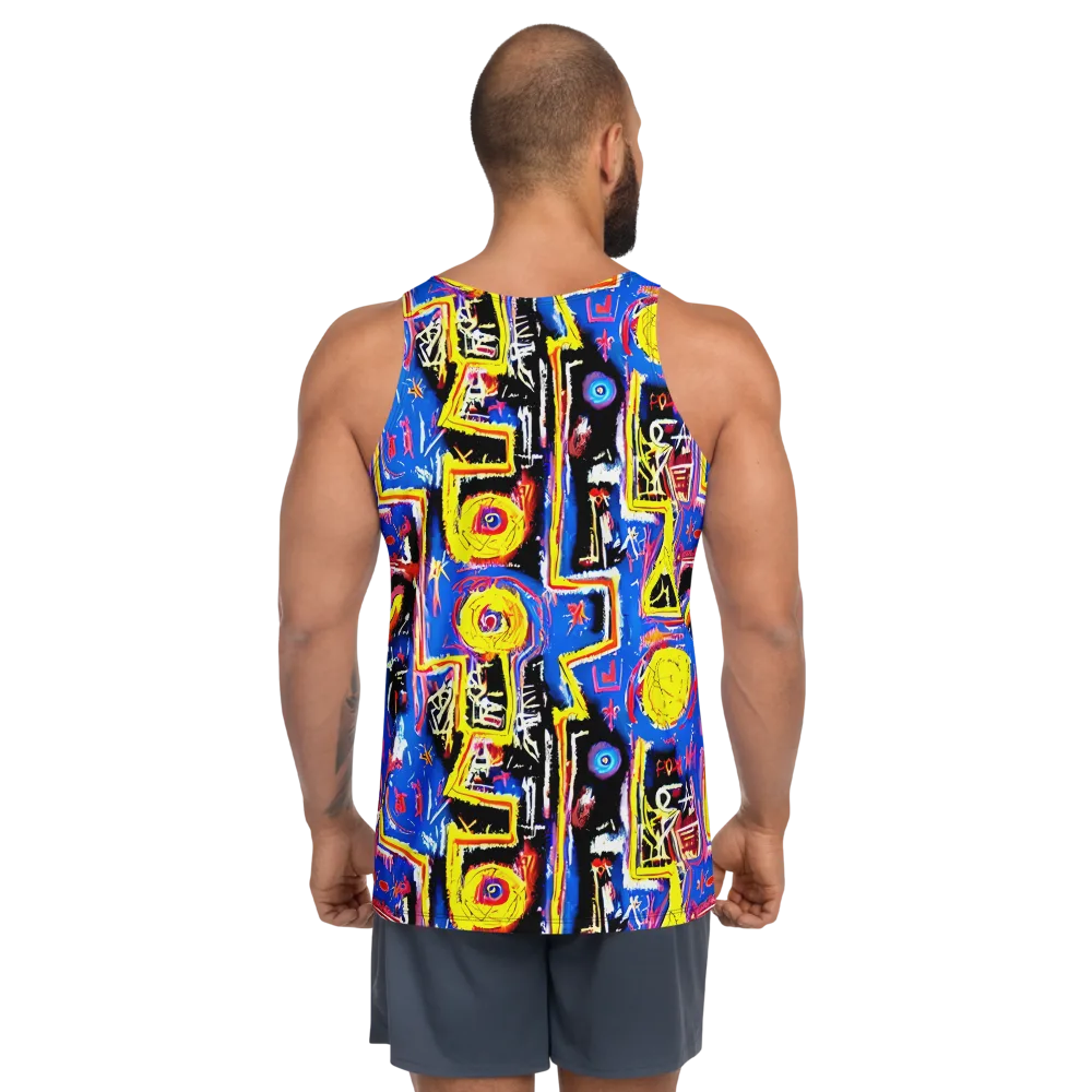 Radiant Mayhem on Men's Tank Top — Back
