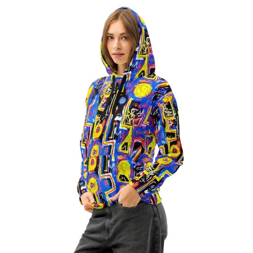 Radiant Mayhem on a Cotton Hoodie