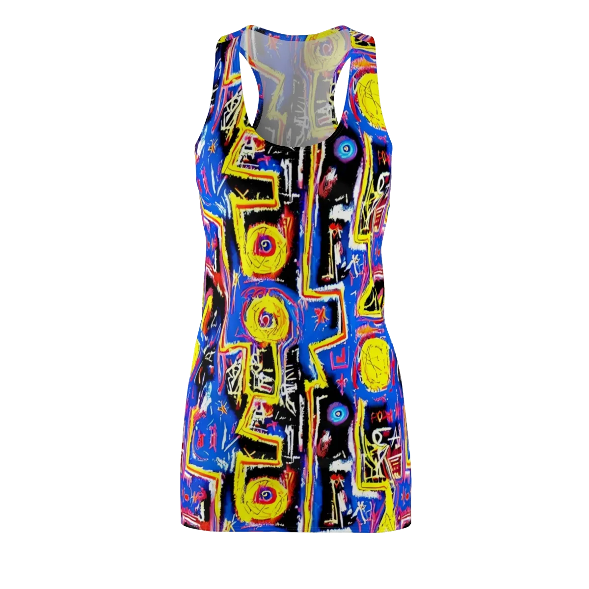 Radiant Mayhem on Racerback Dress — Front