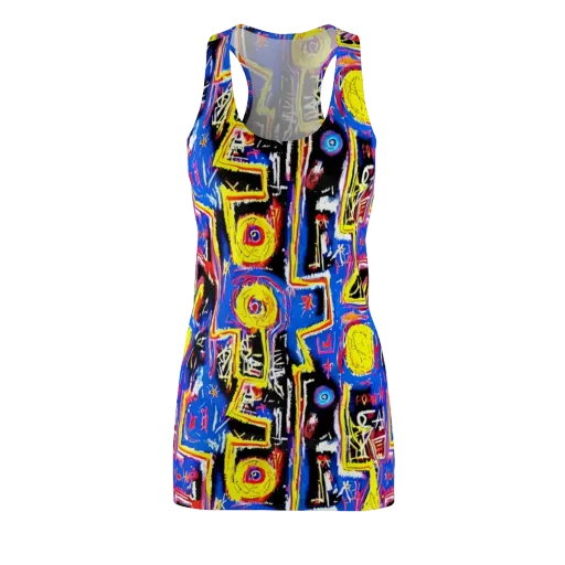 Radiant Mayhem on a Racerback Dress