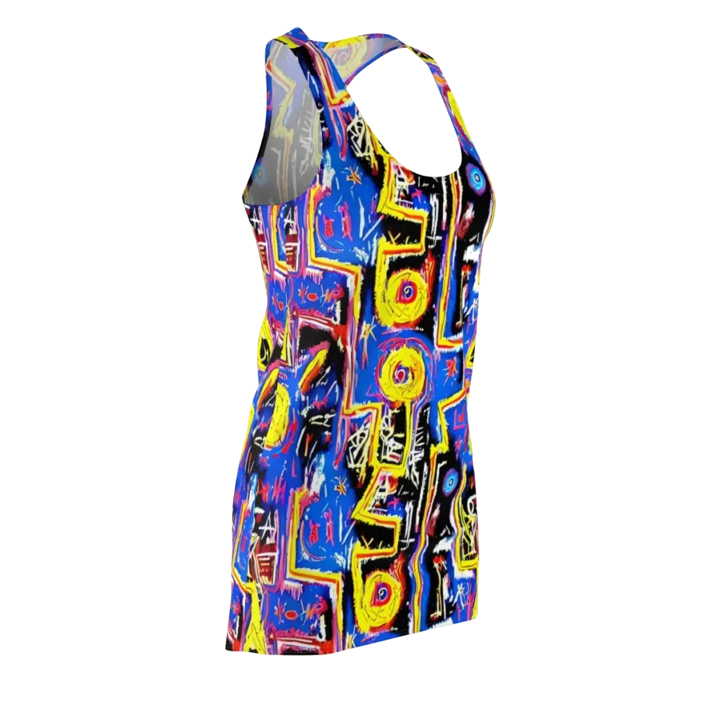 Radiant Mayhem on Racerback Dress — Front Side