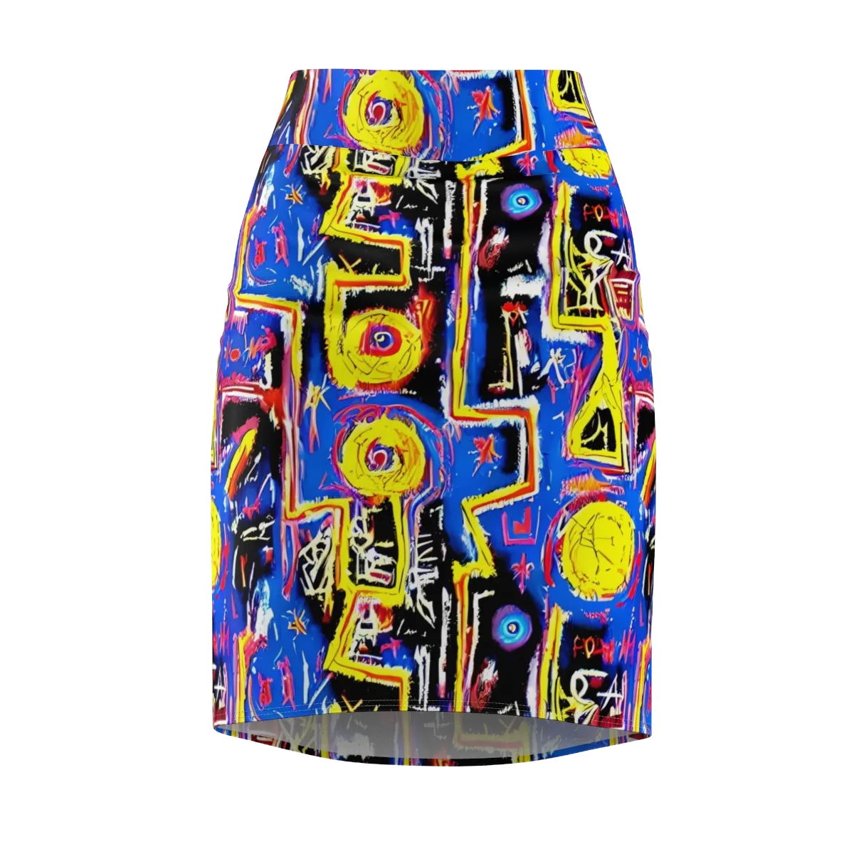 Radiant Mayhem on Pencil Skirt — Front
