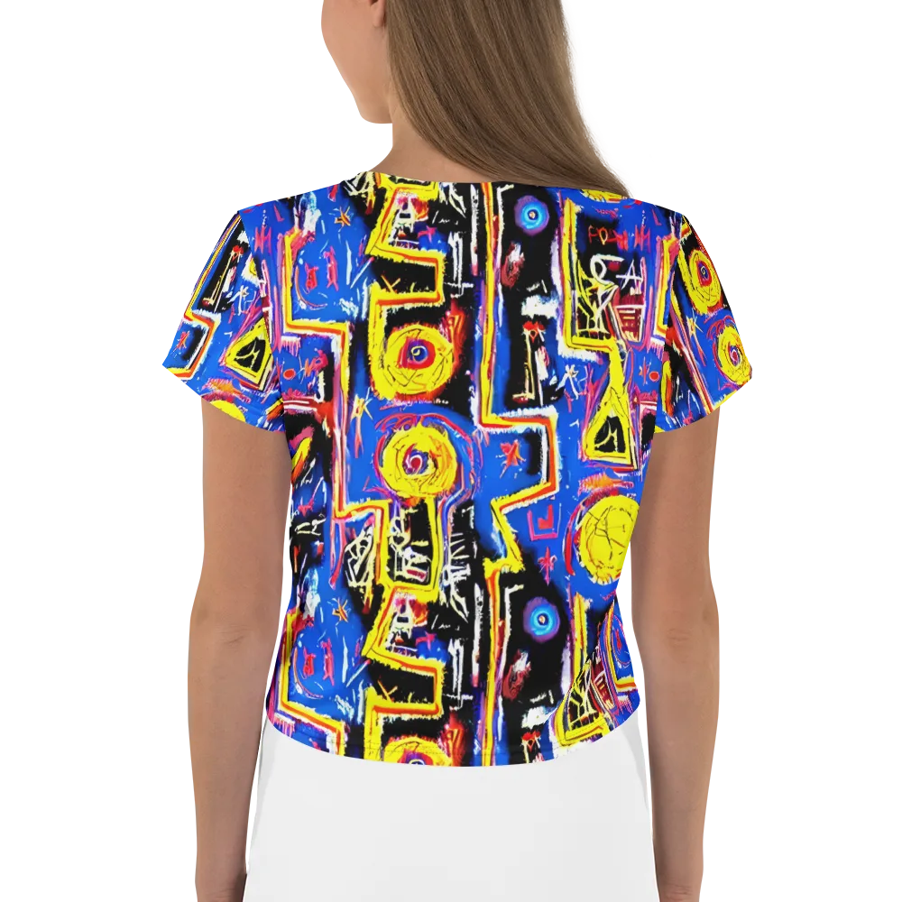 Radiant Mayhem on Crop Tee — Back