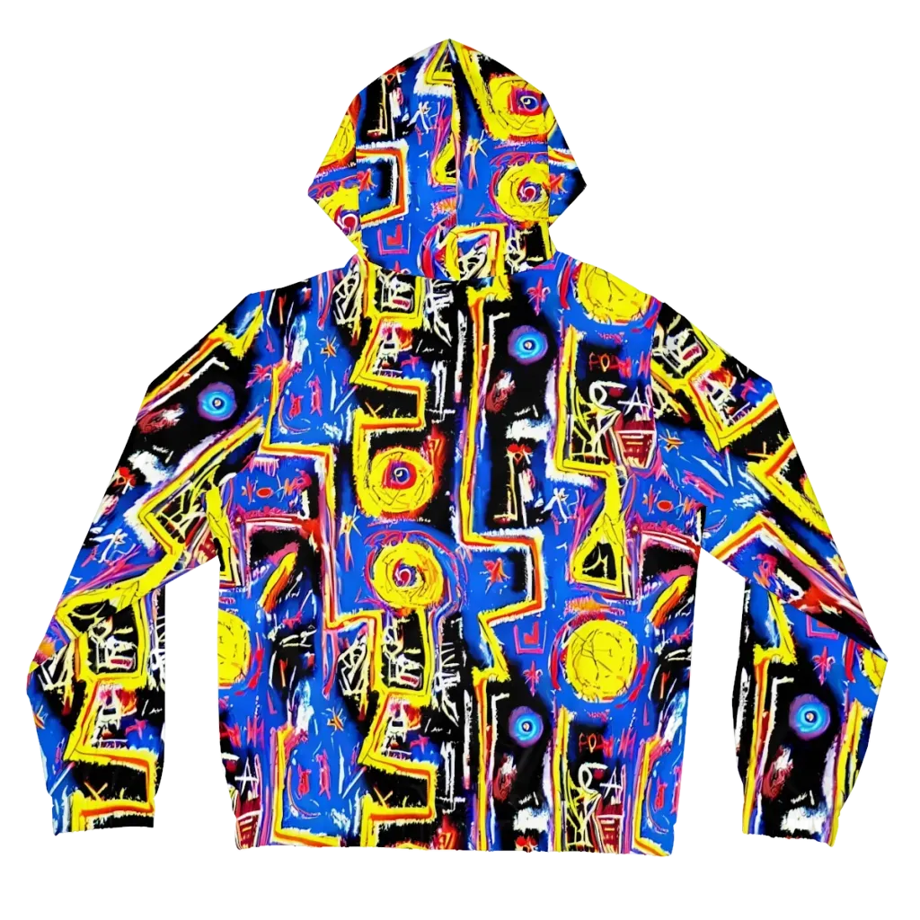Radiant Mayhem on Women's Full-Zip Hoodie — Back