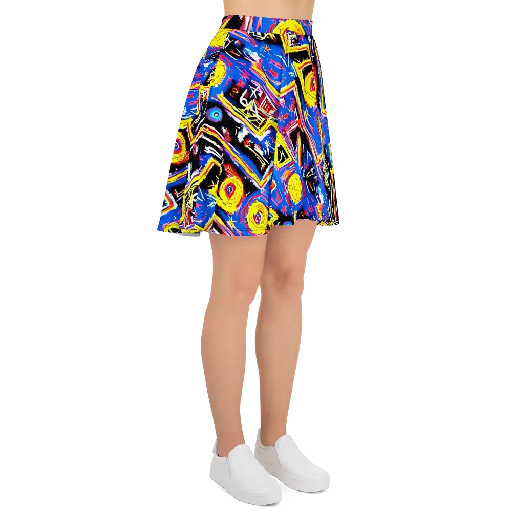 Radiant Mayhem on Skater Skirt — Right