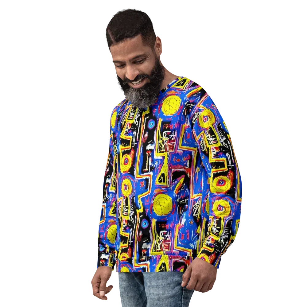 Radiant Mayhem on Sweatshirt — Left Front