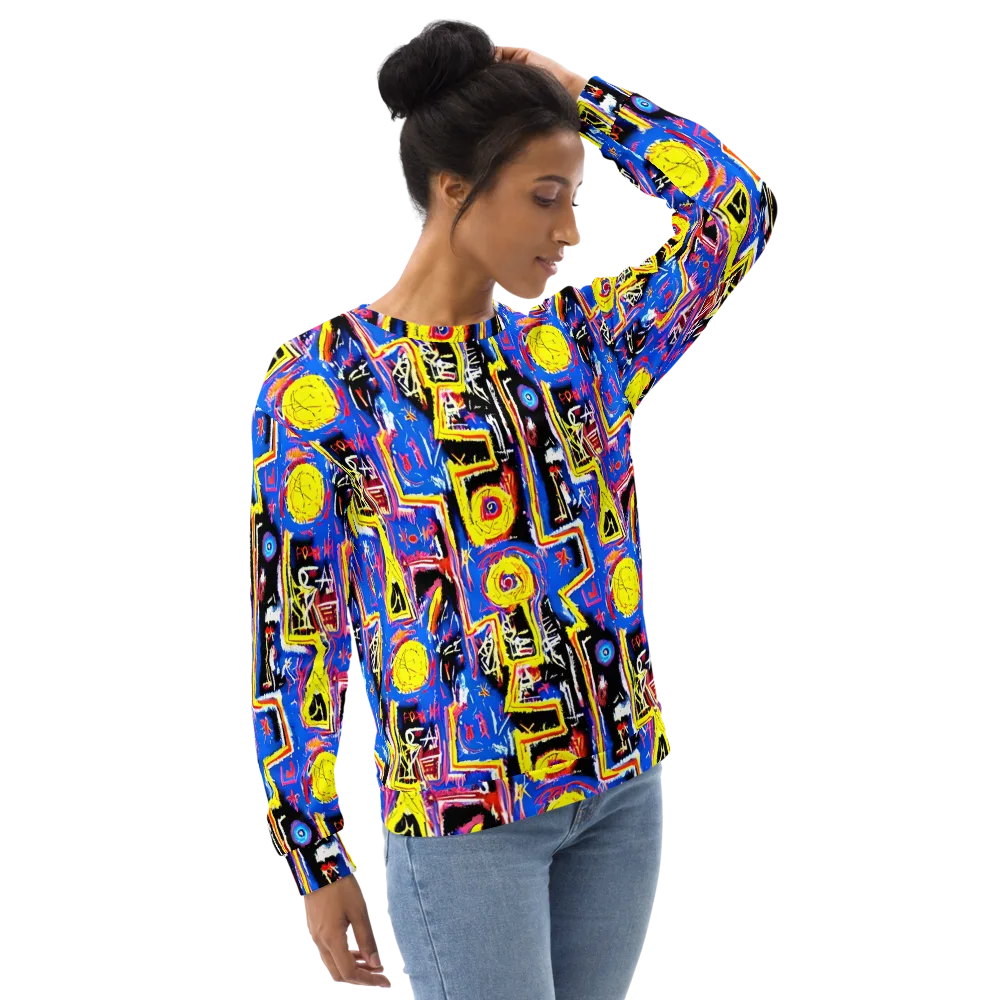 Radiant Mayhem on Sweatshirt — Right Front