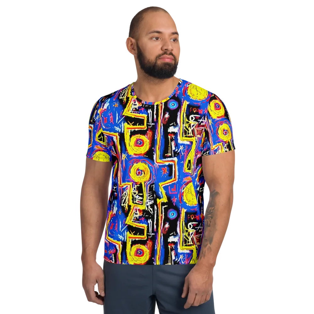 Radiant Mayhem on Men's Athletic T-Shirt — Front
