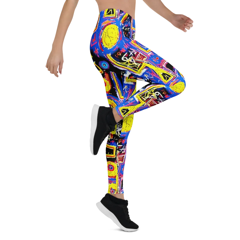 Radiant Mayhem on Leggings — Right
