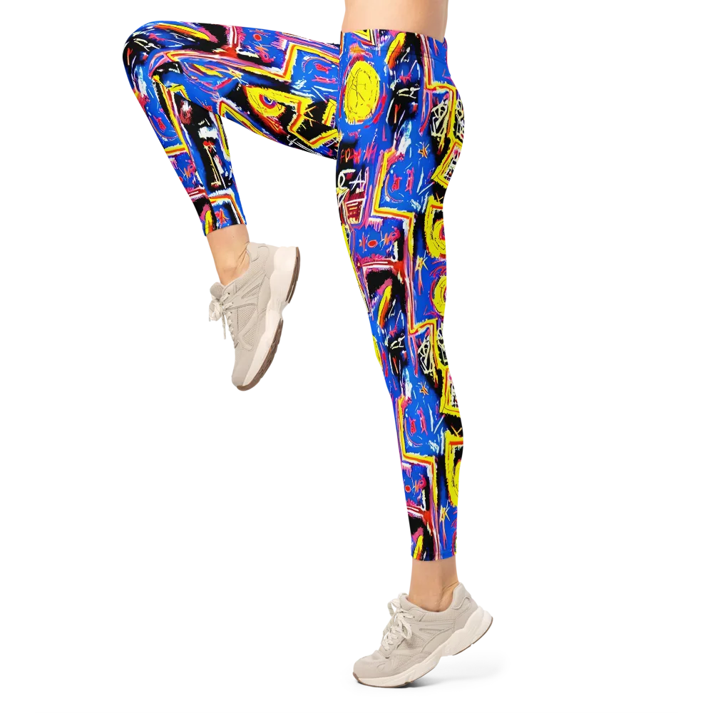 Radiant Mayhem on Leggings — Left