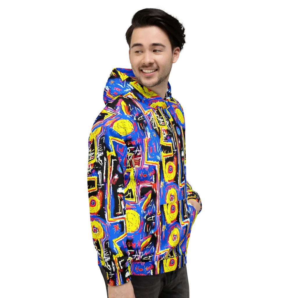 Radiant Mayhem on Hoodie — Right