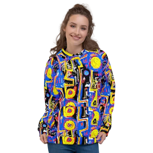 Radiant Mayhem on a Hoodie