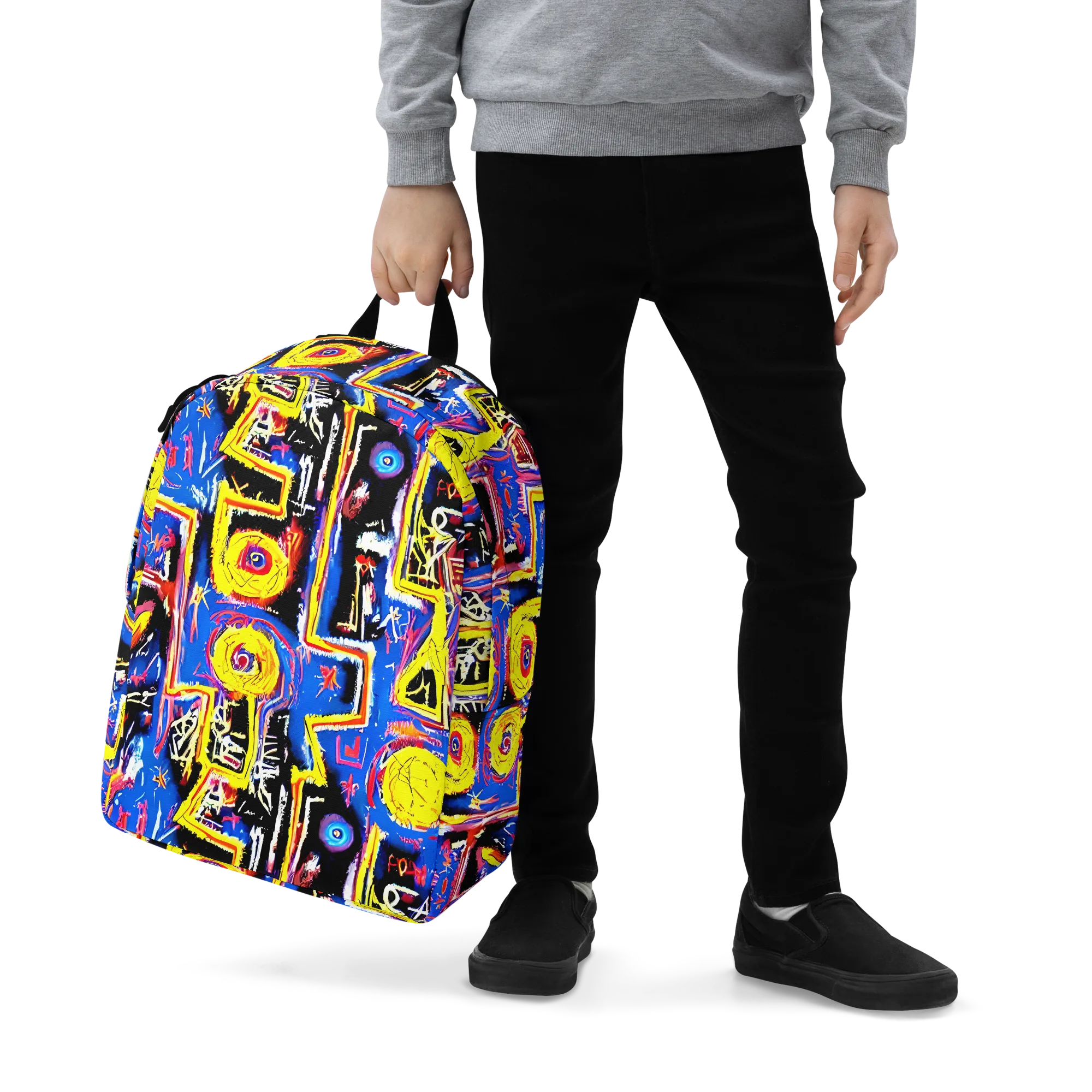 Radiant Mayhem on Minimalist Backpack — Zoomed-in