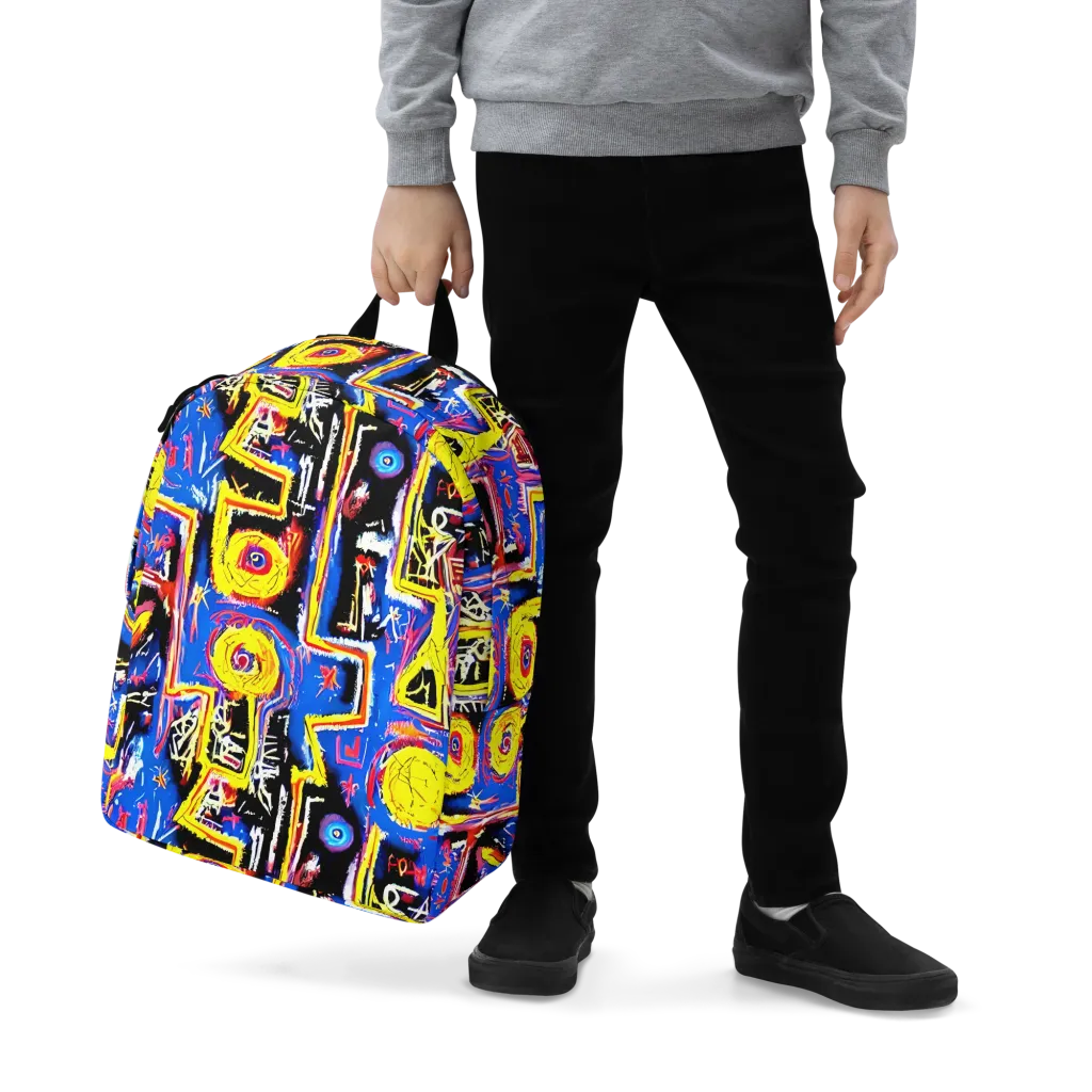 Radiant Mayhem on Minimalist Backpack — Zoomed-in