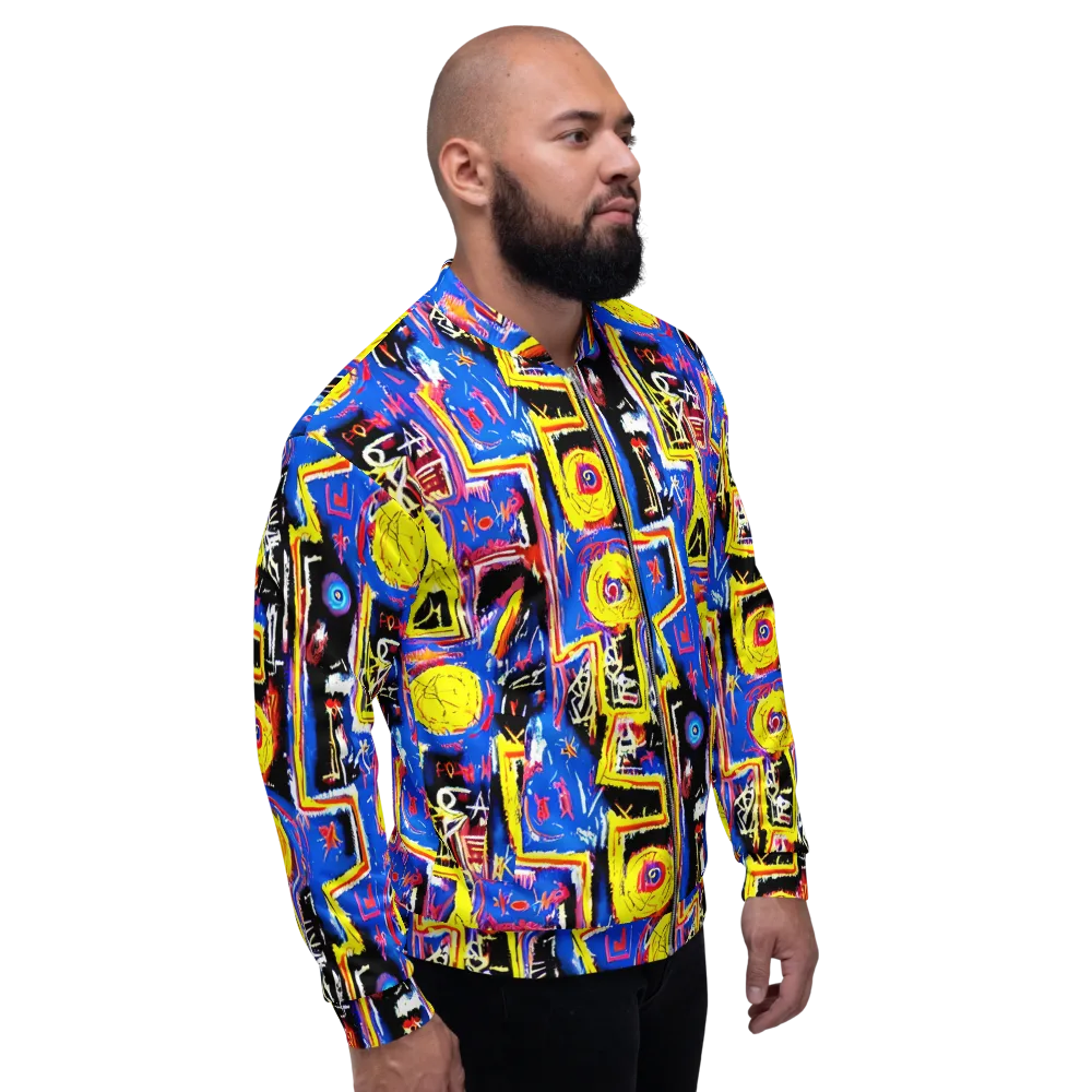 Radiant Mayhem on Bomber Jacket — Right