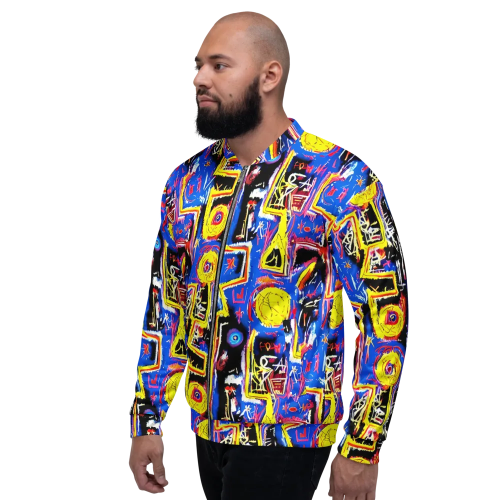 Radiant Mayhem on Bomber Jacket — Left