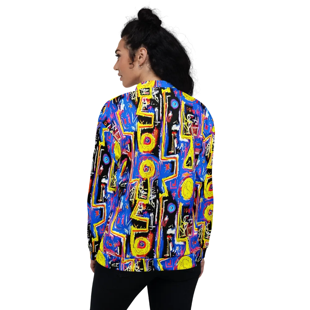 Radiant Mayhem on Bomber Jacket — Back