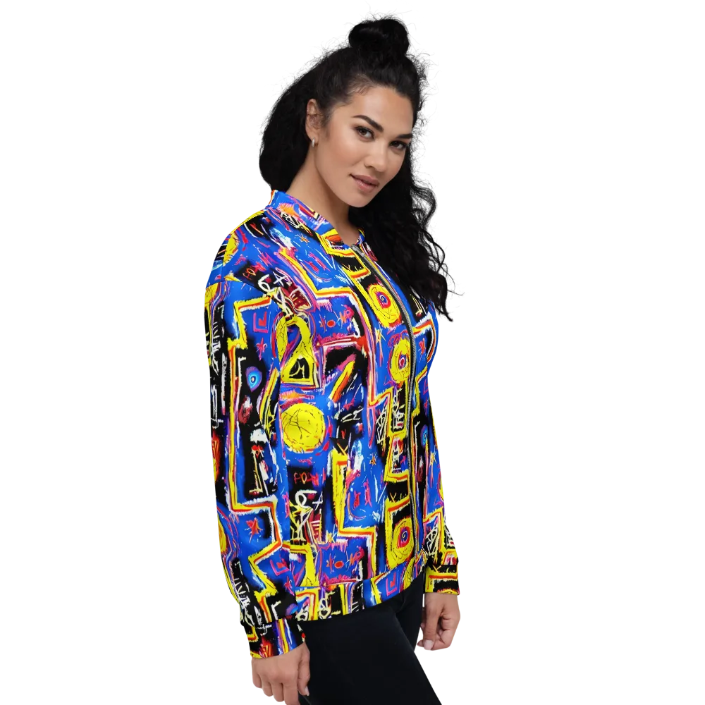 Radiant Mayhem on Bomber Jacket — Right