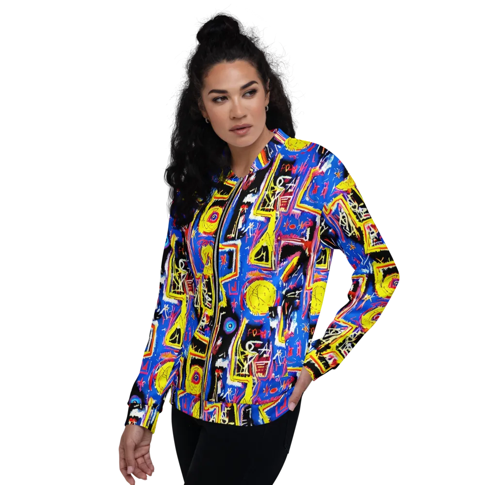 Radiant Mayhem on Bomber Jacket — Left