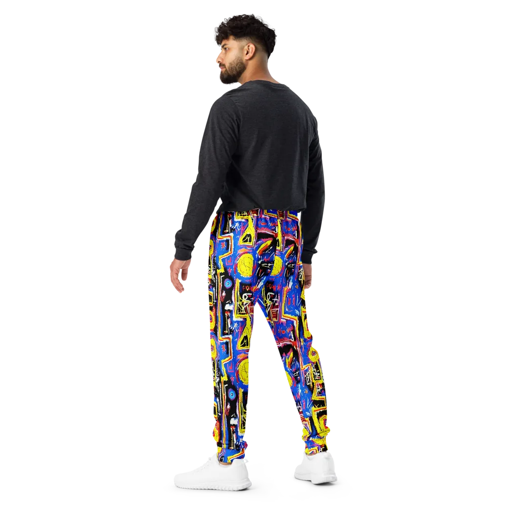 Radiant Mayhem on Men's Joggers — Back