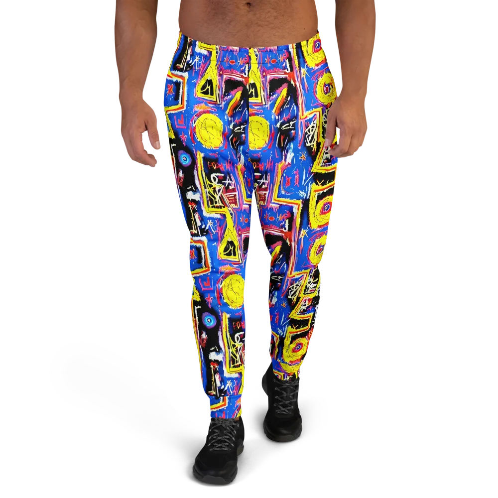 Radiant Mayhem on Men's Joggers — Front