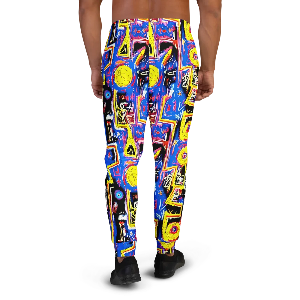 Radiant Mayhem on Men's Joggers — Back