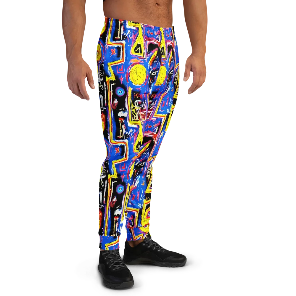 Radiant Mayhem on Men's Joggers — Right