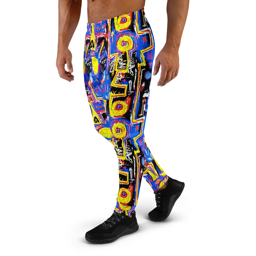 Radiant Mayhem on Men's Joggers — Left