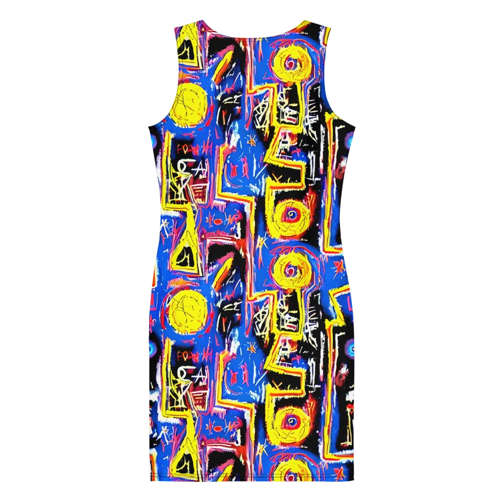 Radiant Mayhem on Bodycon Dress — Back
